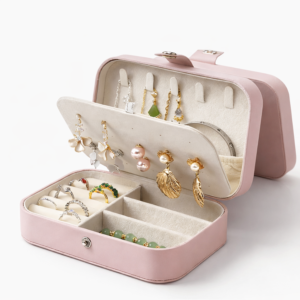 PinkVoyage™ Travel Jewelry Case