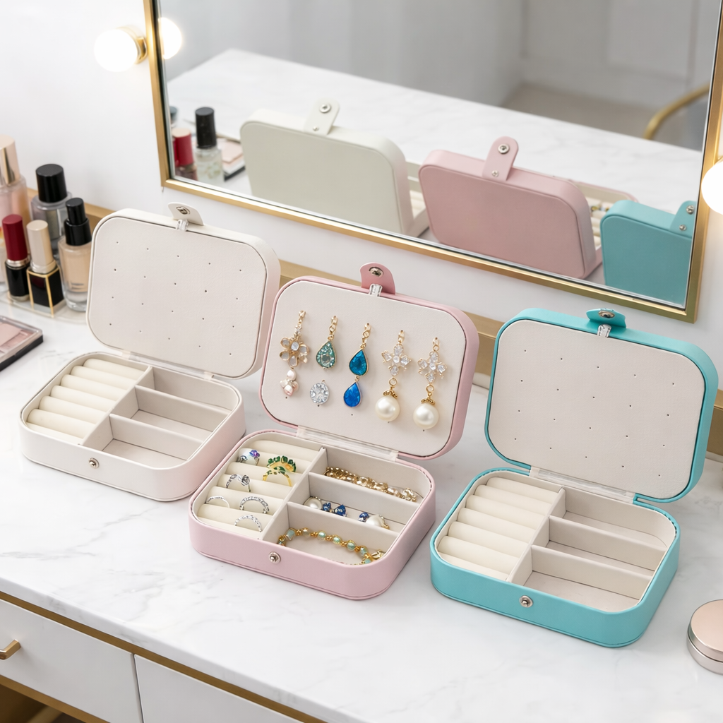 PinkVoyage™ Travel Jewelry Case